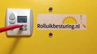 Rolluikbesturingnl  Een quotnaar bovenquot tijd instellen  Somfy Chronis Uno Easy Handleiding [upl. by Karl]