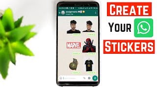 HOW TO CREATE YOUR OWN WHATSAPP STICKERS  COOL WHATSAPP STICKERS 2018 [upl. by Anahsal]