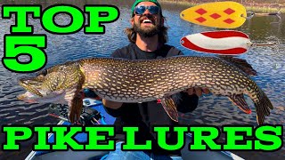 5 Lures Every Pike Angler NEEDS in Their Tackle Box  Top Lures for BIG Pike [upl. by Sitnerp]