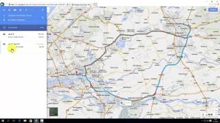 Google Maps een autoroute plannen [upl. by Ardnnek]