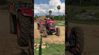 Mahindra 585 4WD Tipper Loading Work [upl. by Elleved]