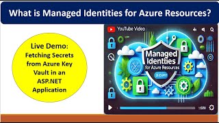 Azure Managed Identity Explained Securely Fetch Secrets from Azure Key Vault in ASPNET Application [upl. by Bergstein904]