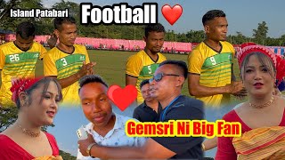 Gemsri ni Big Fan Alu  Football in Island Patabari  Sinaithi FC Vs SKBN Birhang Club [upl. by Tippets]