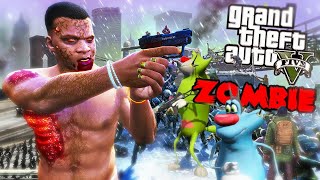 GTA 5 Zombie Apocalypse Oggy amp Jack Battle the Undead Invasion [upl. by Anyale]