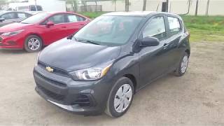 2018 Chevrolet SPARK LS  Nightfall Gray  FULL REVIEW [upl. by Lapo]