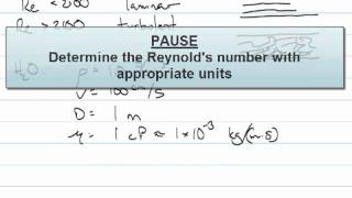 Dimensionless Groups Reynolds Number Example [upl. by Isbella]