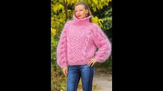 Модели Свитеров Спицами  2019  Sweater Patterns Knitting needles  StrickmusterNadeln [upl. by Woodson445]