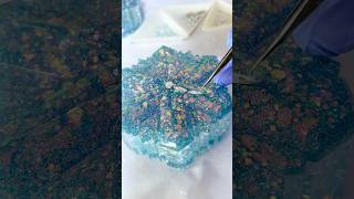 レジン 雪の結晶製作❄️ resinart diy handmade epoxyresin レジン ハンドメイド [upl. by Starkey935]