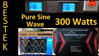 Bestek 300W Pure Sine Wave Inverter  Review and load test [upl. by Sedinoel638]