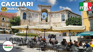 Cagliari Sardinia Walking Tour  4K  with Captions Prowalk Tours [upl. by Westney]