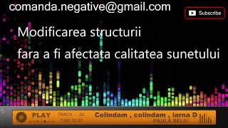 Paula Seling  Colindam  colindam  iarna Karaoke DEMO Negativ Instrumental [upl. by Ynor]