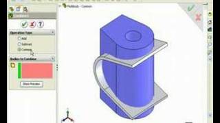 How to Use the Combine Feature in SOLIDWORKS [upl. by Atiniv]