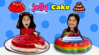 Making JELLY CAKE In 2 minutes At Home  जेली केक बनाइये घर पेही [upl. by Ummersen]