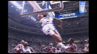 Dennis Rodman Accidentally Karate Kicks Craig Hodges in the Chest [upl. by Nalod]