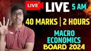 🔴LIVE  FULL SYLLABUS REVISION CLASS 12 MACRO ECONOMICS BOARD EXAM 2024  MUST WATCH BEFORE EXAM [upl. by Siana]