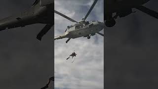 Downed pilot alerts rescue helicopter [upl. by Introk682]