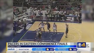 Fans excited for Pacers appearance in Eastern Conference Finals [upl. by Sabino]