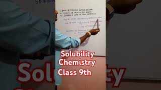 Solubility  chemistry  Solubility Chemistry class 9th  Viral video [upl. by Brande]