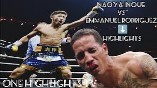 Naoya Inoue vs Emmanuel Rodriguez ⚡ Fight Highlights [upl. by Yrogiarc]