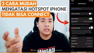 Kenapa Hotspot iPhone Tidak Bisa Connect 3 Cara Mengatasi Hotspot di iPhone Tidak Bisa Connect [upl. by Adnileb620]