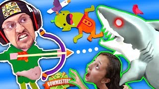 MOMMY CAN I SHOOTA SHARK PWEEEZ đźŚŠ BOWMASTERS Game w FGTEEV Duddy Chunky Boy Skit [upl. by Ainitsirk989]