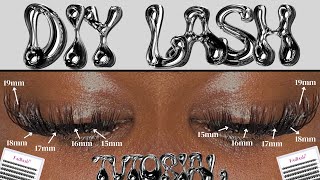 DIY Classic Lash Extensions  Beginners Friendly x Classic Fullset 🫶🏾 [upl. by Tobiah]