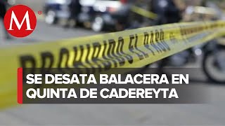 En Cadereyta asesinan a 3 y lesionan a otros 3 en Quinta [upl. by Duma]