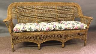 Indoor Wicker Sofa  Collection Of Wicker Living Room Furniture Sets [upl. by Daegal]