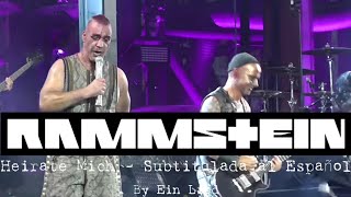 Rammstein  Heirate Mich Live 2019 Subtitulada al Español HD [upl. by Ainirtac]