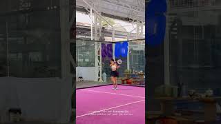 ANYA GERALDINE VIDI JEROME POLIN MAIN PADEL anya jeromepolin vidialdiano shorts padel sport [upl. by Annaya]