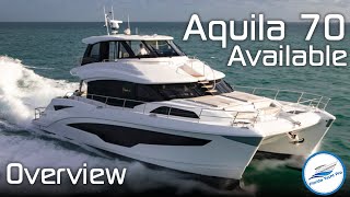 Aquila 70 Luxury Power Catamaran on the Market  Million Dollar Power Catamarans Available [upl. by Twyla]