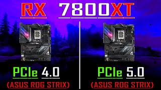 PCIe 40 vs PCIe 50  RX 7800XT  16GB  PC GAMES BENCHMARK TEST [upl. by Aloibaf]