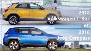 2018 Volkswagen TRoc vs 2018 Jeep Compass technical comparison [upl. by Icyac]