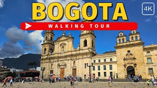 Bogota Capital City of Colombia  Walking Tour  4k60fps with Captions [upl. by Janicki]