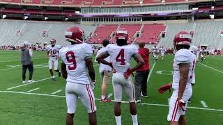 Alabama football scrimmage in BryantDenny Stadium [upl. by Saoj]