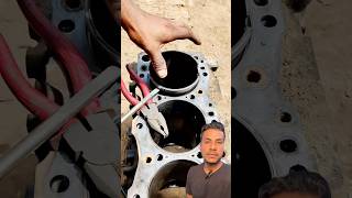 how to remove cylinder sleeve  diesel engine repair  diesel mechanic 🧑‍🔧 shorts engine auto [upl. by Luas570]