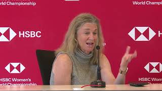 Commissioner Mollie Marcoux Samaan LPGA Press Conference 2022 HSBC Womens World Invitational [upl. by Reyem]