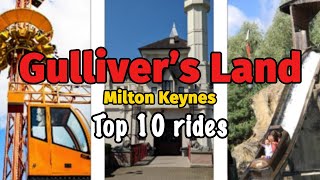 Top 10 rides at Gullivers Land  Milton Keynes England  2022 [upl. by Cirilla]