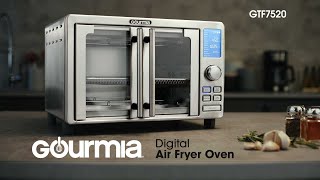 Meet the Gourmia 6Slice Digital Air Fryer Oven with 14 Functions amp SinglePull French Doors [upl. by Anitnemelc577]