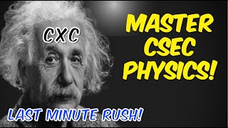 CSEC Physics Mechanics Full Syllabus Revision  Will You Fail [upl. by Omero124]