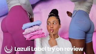 whats going on with LAZULI LABEL scrunch sculpt try on haul  shapewear leggings worth the hype [upl. by Raynor]