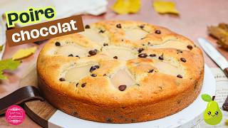 Gâteau poire chocolat  recette facile et rapide [upl. by Aneloaup]