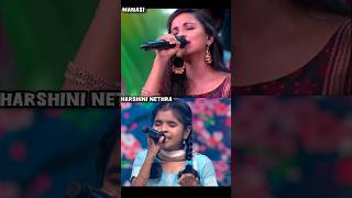 Manasi vs Harshini🔥 muthar kanave singing shorts asyourwish Marsueditz [upl. by Ahtnamas]