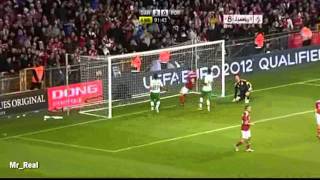 Cristiano Ronaldo goal vs Denmark [upl. by Artinek52]