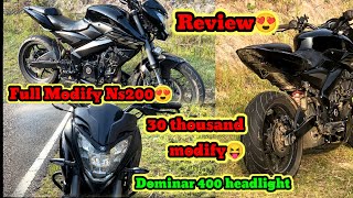 Ns200 review 😍  full modify NS200  30 thousand modify 😝 [upl. by Erodoeht]