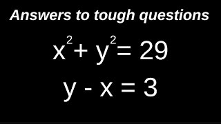 How to solve a simultaneous quadratic and linear equation [upl. by Maupin850]