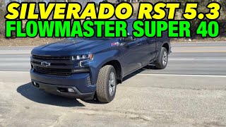 2021 Chevy Silverado RST Z71 53L V8 DUAL EXHAUST w FLOWMASTER SUPER 40 SERIES [upl. by Eboj]