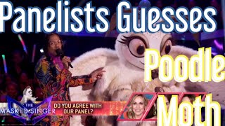 Panelists Guesses on Poodle Moth  The Masked Singer USA Season 11 Ep 10 [upl. by Giuditta]