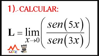 LÍMITES TRIGONOMÉTRICOS  EJERCICIO 1 [upl. by Siahc]