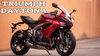 TRIUMPH DAYTONA 660 NEW 2024 DETAILED REVIEW REVIEW  MOST POWERFUL INLINE 3 MECHINE [upl. by Zizaludba]